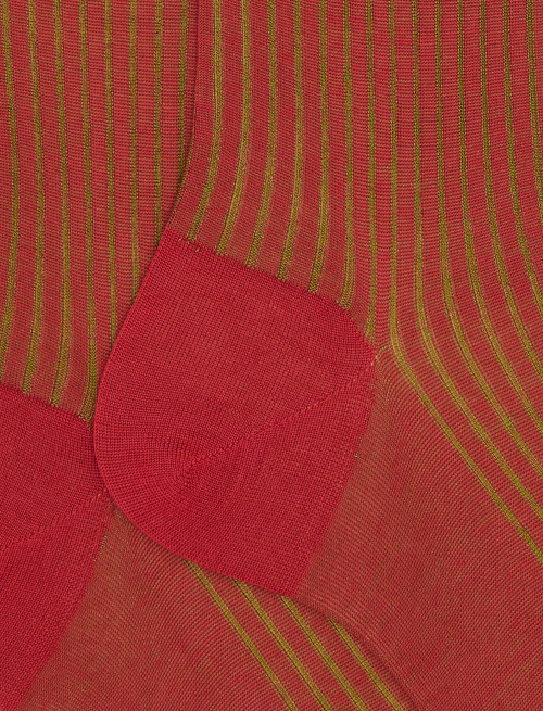 Calze lunghe uomo cotone rosso vanisé - New In | Gallo 1927 - Official Online Shop