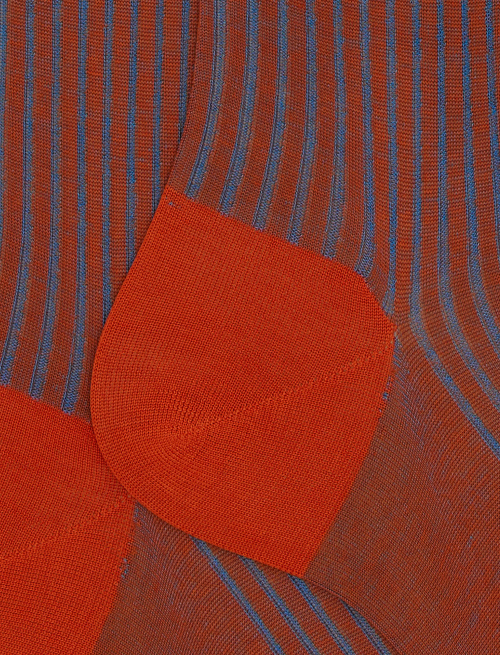 Calze lunghe uomo cotone vanisé arancio - Vanisé | Gallo 1927 - Official Online Shop