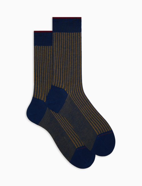 Calze corte uomo cotone blu vanisé - Vanisé | Gallo 1927 - Official Online Shop