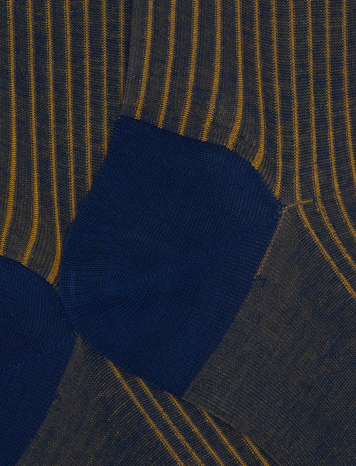 Calze corte uomo cotone blu vanisé - Vanisé | Gallo 1927 - Official Online Shop