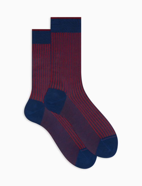 Men's short royal twin-rib cotton socks - Twin rib | Gallo 1927 - Official Online Shop