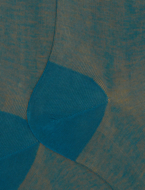 Men's long light blue cotton socks with iridescent motif - TEST | Gallo 1927 - Official Online Shop