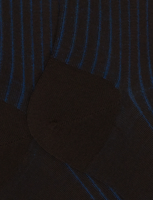 Calze lunghe uomo lana e cotone marrone vanisé - Vanisé | Gallo 1927 - Official Online Shop