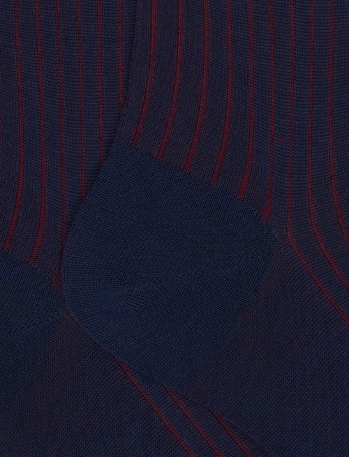 Men's long royal plated cotton and wool socks - Special Selection | Gallo 1927 - Official Online Shop