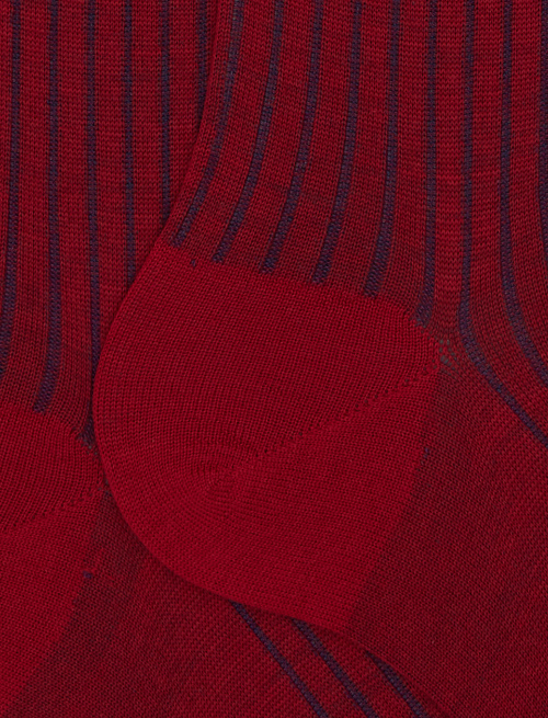 Calze lunghe uomo lana e cotone rosso vanisé - Vanisé | Gallo 1927 - Official Online Shop