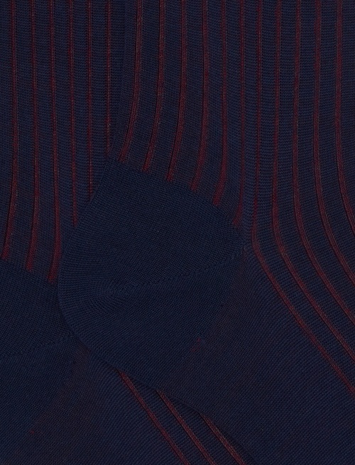 Calze corte uomo lana e cotone blu vanisé - Uomo | Gallo 1927 - Official Online Shop