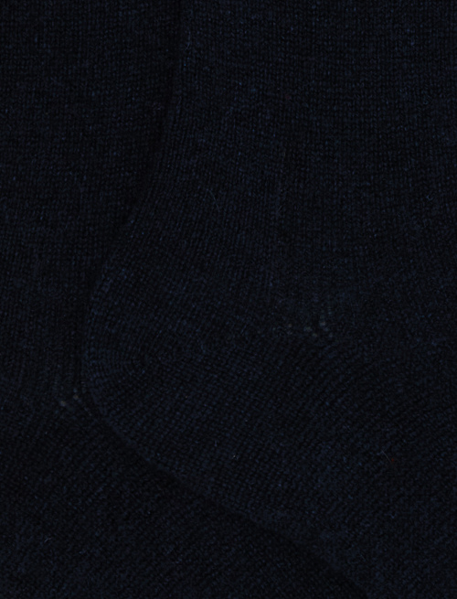 Calze lunghe uomo cashmere blu tinta unita - Special Selection | Gallo 1927 - Official Online Shop