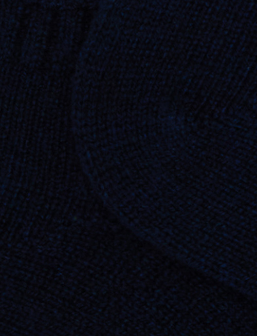 Calze fantasmini uomo cashmere blu tinta unita - Uomo | Gallo 1927 - Official Online Shop
