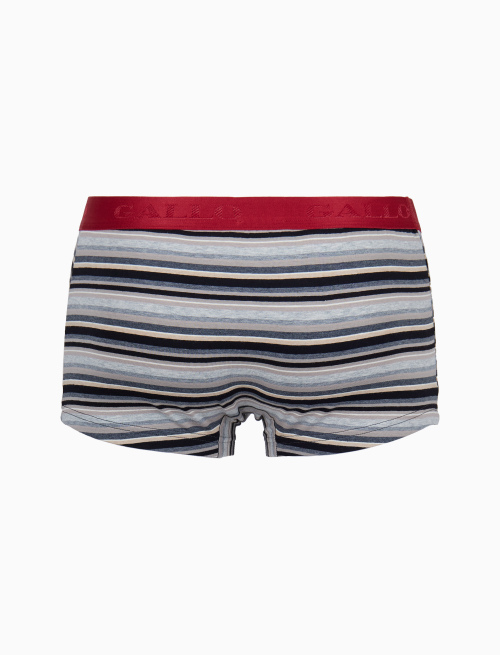 Boxer intimo uomo cotone nero righe multicolor - Intimo | Gallo 1927 - Official Online Shop