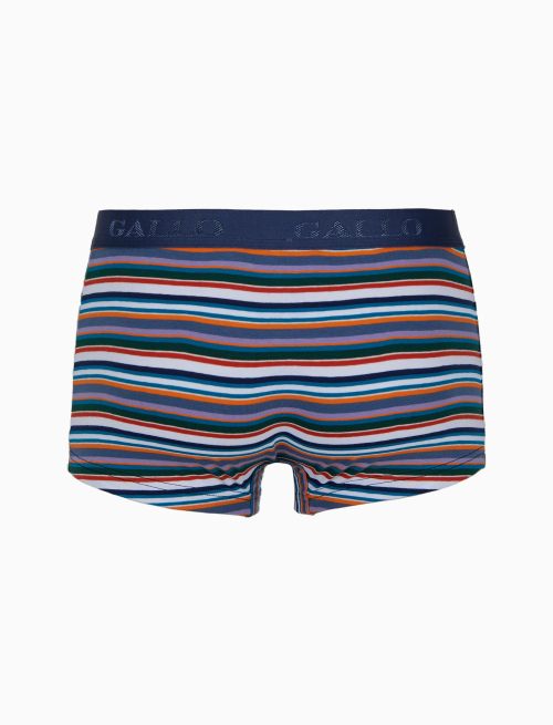 Boxer intimo uomo cotone righe multicolor bianco - Intimo | Gallo 1927 - Official Online Shop