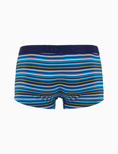 Boxer intimo uomo cotone righe multicolor blu - Intimo | Gallo 1927 - Official Online Shop