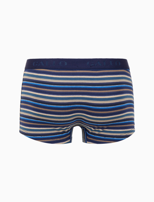 Boxer intimo uomo cotone blu righe multicolor - Intimo | Gallo 1927 - Official Online Shop