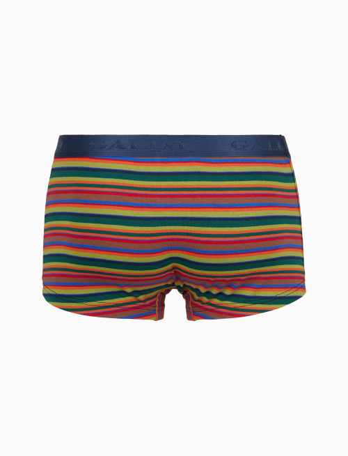 Boxer intimo uomo cotone verde righe multicolor - Intimo | Gallo 1927 - Official Online Shop