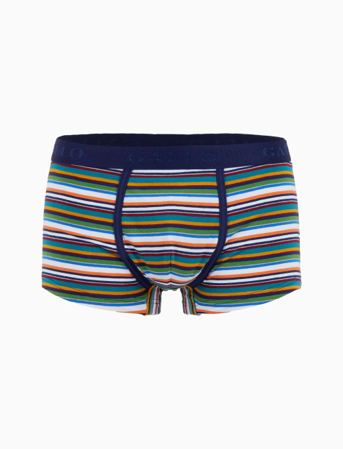 Boxer intimo uomo cotone righe multicolor bianco - Intimo | Gallo 1927 - Official Online Shop