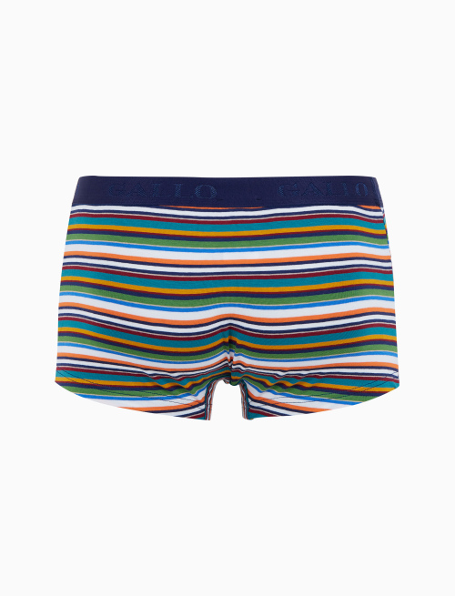 Boxer intimo uomo cotone righe multicolor bianco - Intimo | Gallo 1927 - Official Online Shop