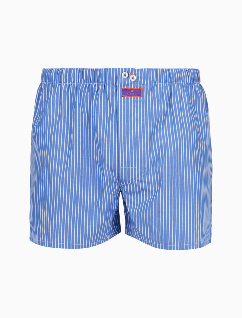 Men's classic light blue cotton boxer shorts - Gift ideas | Gallo 1927 - Official Online Shop