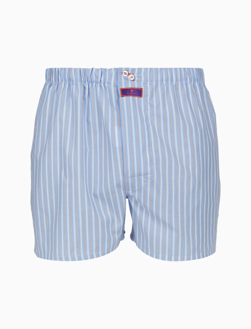 Men's classic light blue cotton boxer shorts - Underwear | Gallo 1927 - Official Online Shop