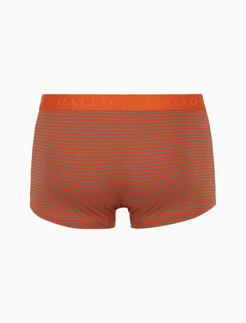 Men's beige cotton boxer shorts with Windsor stripes - Underwear | Gallo 1927 - Official Online Shop