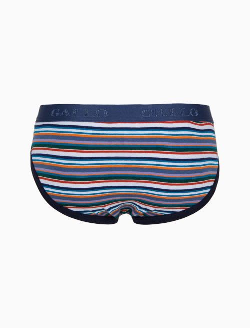 Slip intimo uomo cotone righe multicolor bianco - Intimo | Gallo 1927 - Official Online Shop