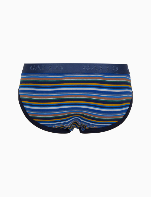 Slip intimo uomo cotone righe multicolor blu - Intimo | Gallo 1927 - Official Online Shop