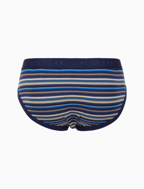 Slip intimo uomo cotone blu righe multicolor - Intimo | Gallo 1927 - Official Online Shop