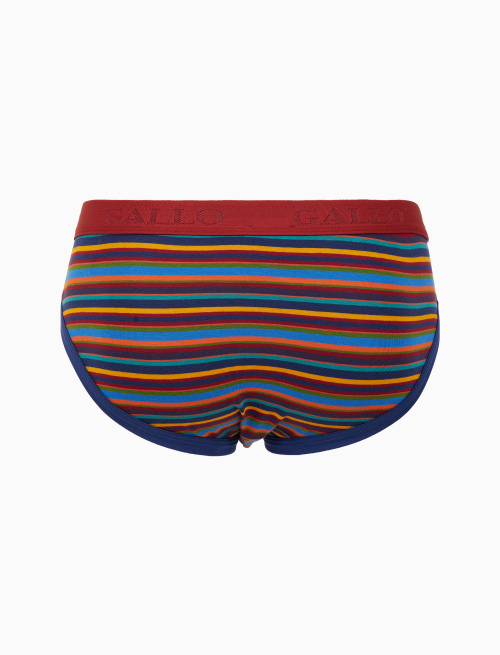 Slip intimo uomo cotone blu righe multicolor - Intimo | Gallo 1927 - Official Online Shop