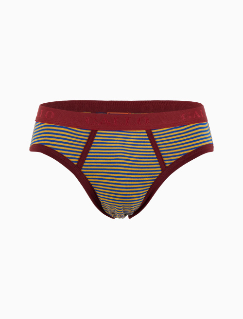 Slip intimo uomo cotone righe windsor blu - Intimo | Gallo 1927 - Official Online Shop