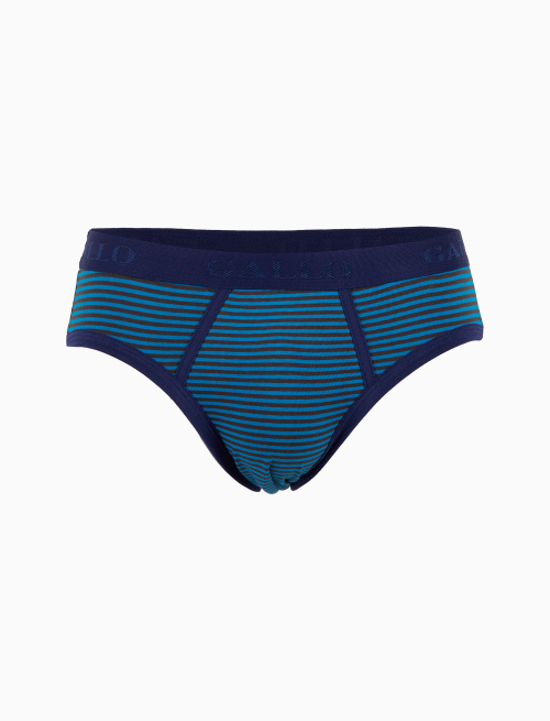 Slip intimo uomo cotone righe windsor marrone - Intimo | Gallo 1927 - Official Online Shop