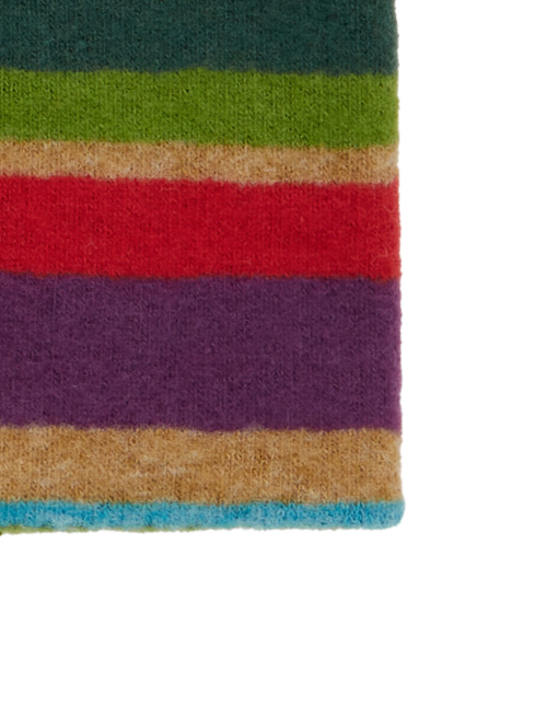 Blue fleece band for women with multicoloured stripes - Woman | Gallo 1927 - Official Online Shop