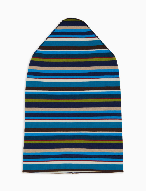 Foulard bambino cotone righe multicolor blu - Accessori | Gallo 1927 - Official Online Shop