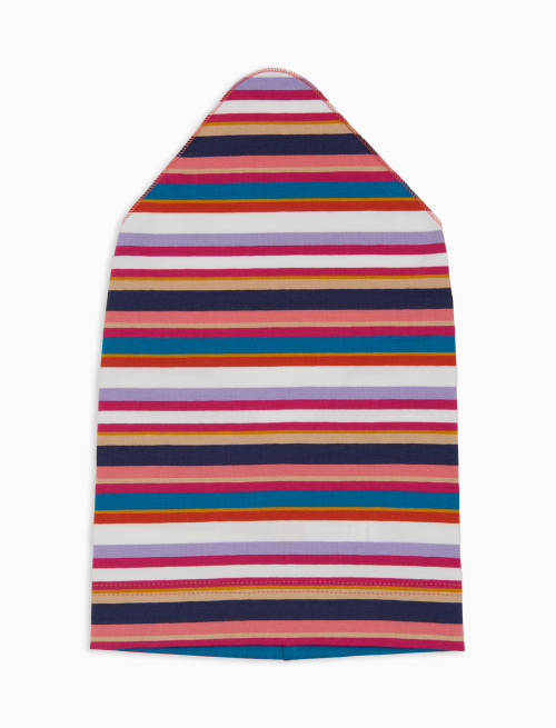 Foulard bambino cotone righe multicolor bianco - Accessori | Gallo 1927 - Official Online Shop