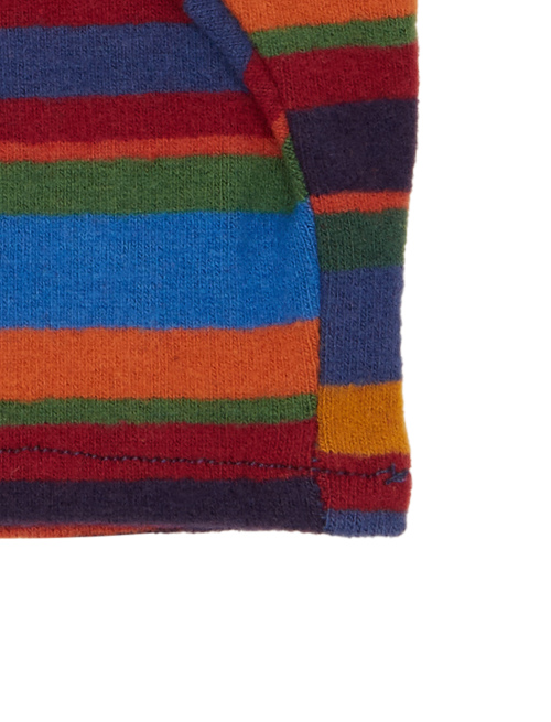 Kids' blue fleece gloves with multicoloured stripes - Black Friday Kids | Gallo 1927 - Official Online Shop