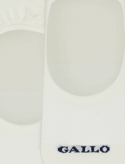 Solette accollate uomo cotone tinta unita bianco - Solette | Gallo 1927 - Official Online Shop