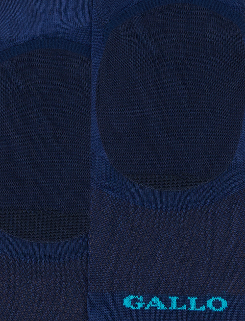 Men's plain royal cotton invisible socks - TEST | Gallo 1927 - Official Online Shop