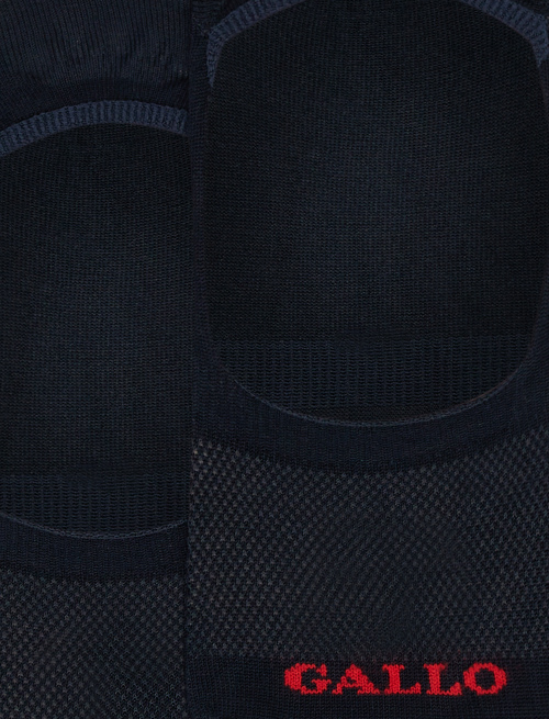 Men's plain blue cotton invisible socks - Man | Gallo 1927 - Official Online Shop