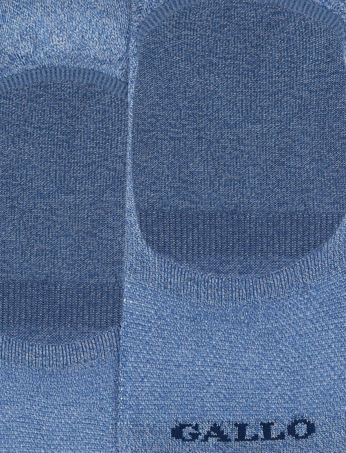 Solette accollate uomo cotone tinta unita azzurro - New In | Gallo 1927 - Official Online Shop