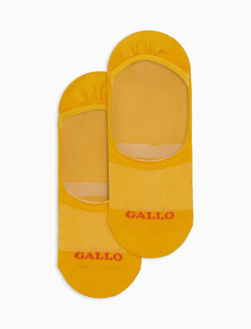 Solette accollate uomo cotone tinta unita giallo - New In | Gallo 1927 - Official Online Shop