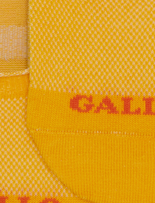 Solette accollate uomo cotone tinta unita giallo - New In | Gallo 1927 - Official Online Shop