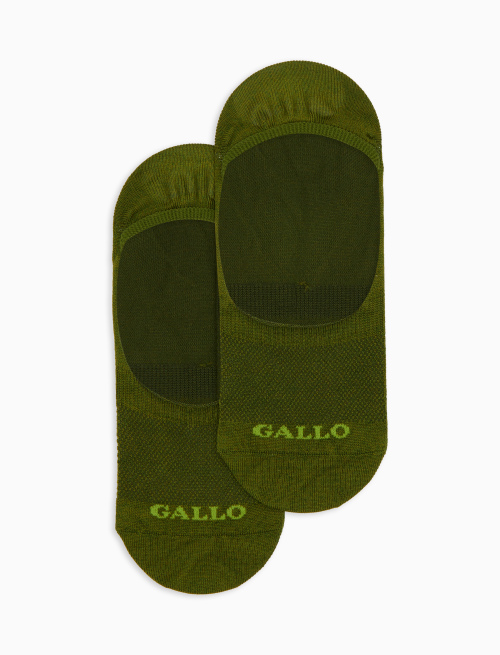 Solette accollate uomo cotone tinta unita verde - New In | Gallo 1927 - Official Online Shop
