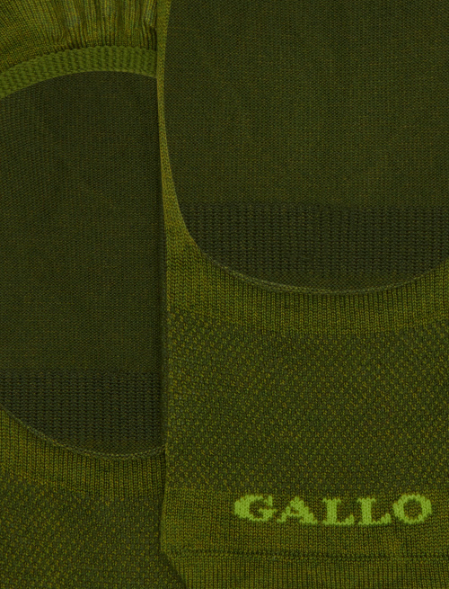 Solette accollate uomo cotone tinta unita verde - New In | Gallo 1927 - Official Online Shop