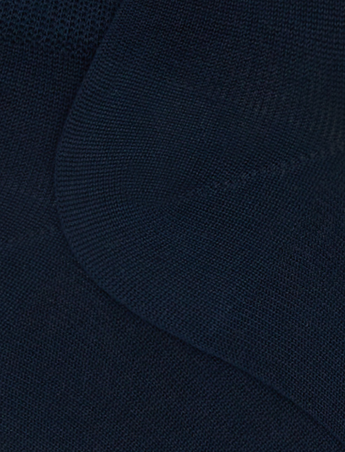 Men's plain ocean blue cotton ankle socks - Man | Gallo 1927 - Official Online Shop
