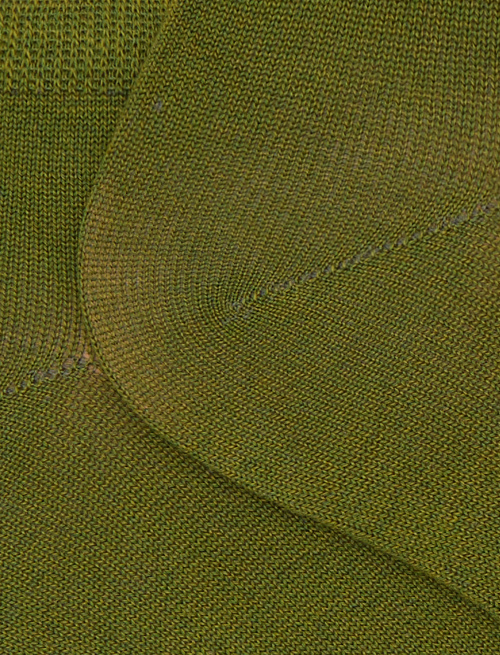 Men's plain green ankle cotton socks - Man | Gallo 1927 - Official Online Shop