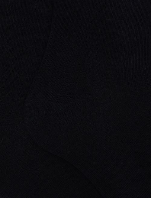 Men's long plain blue cotton socks - TEST | Gallo 1927 - Official Online Shop