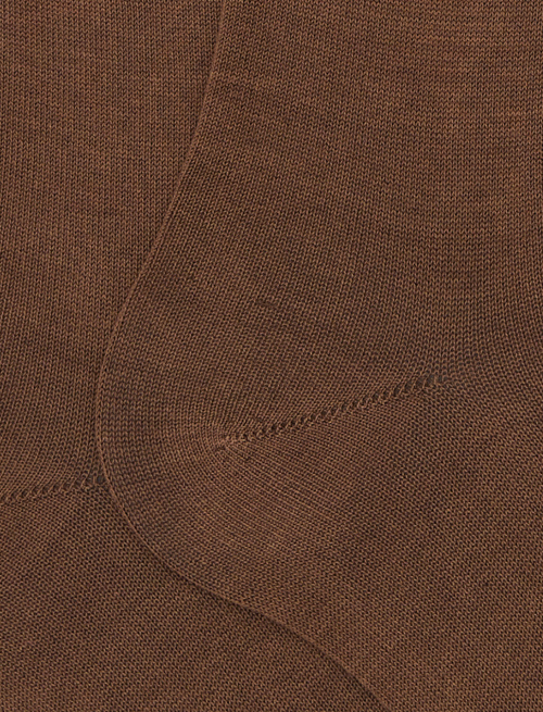 Men's long plain beige cotton socks - Man | Gallo 1927 - Official Online Shop