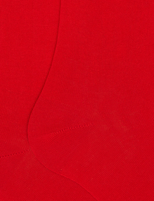 Men's long plain red cotton socks - Man | Gallo 1927 - Official Online Shop