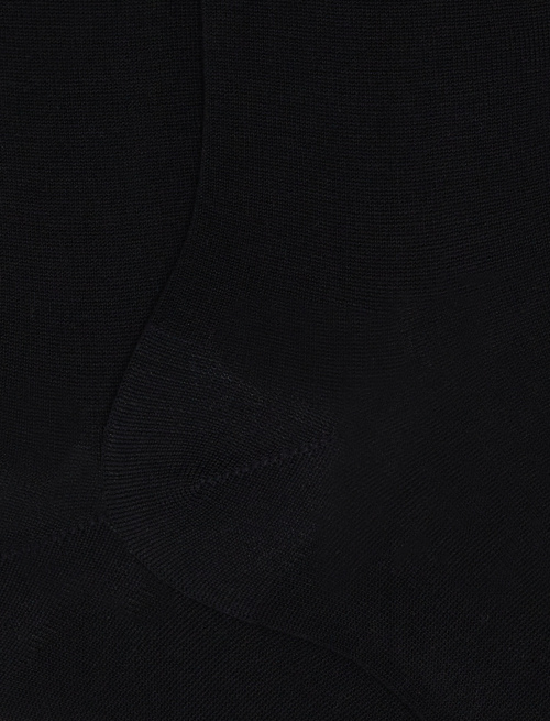 Men's short plain black cotton socks - Man | Gallo 1927 - Official Online Shop