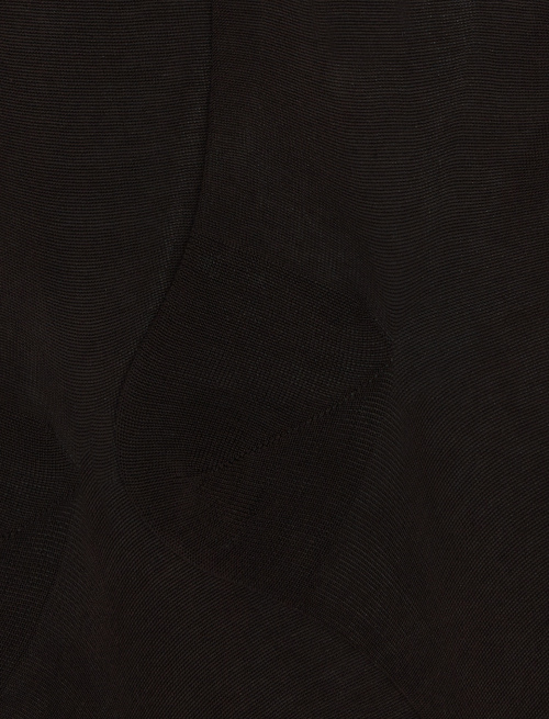 Men's long plain brown cotton socks - Long | Gallo 1927 - Official Online Shop