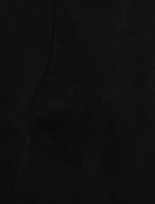 Men's long plain black cotton socks - TEST | Gallo 1927 - Official Online Shop