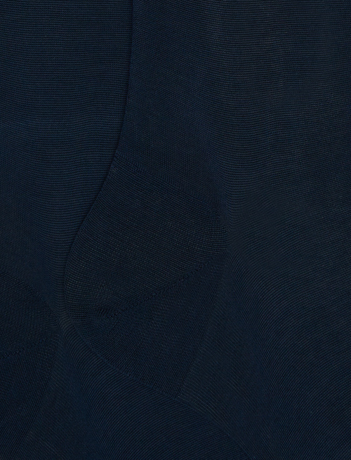 Men's long plain ocean blue cotton socks - Long | Gallo 1927 - Official Online Shop