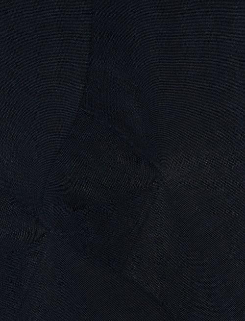 Men's cotton plain blue short socks - Short | Gallo 1927 - Official Online Shop